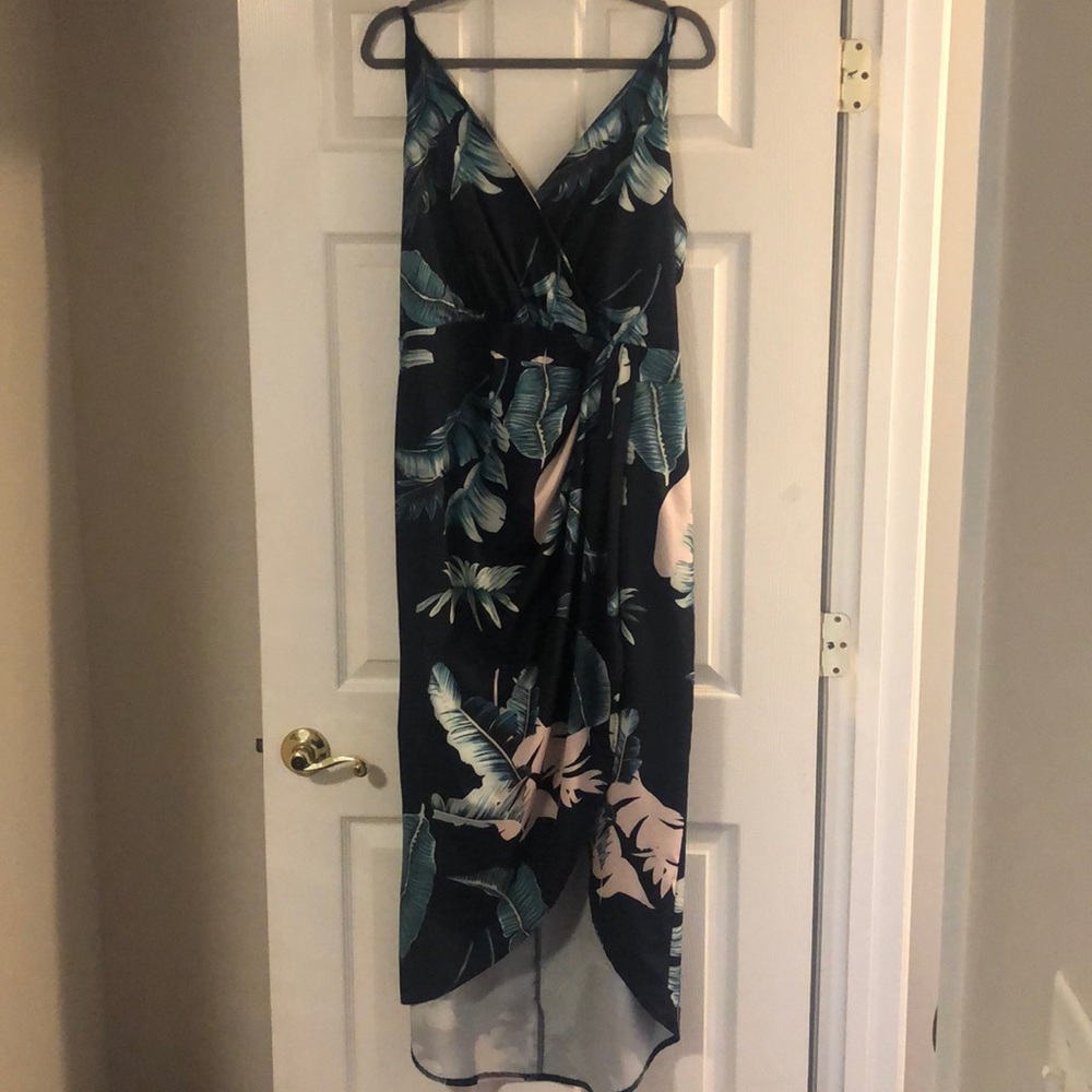 Wrap High-Low Dress